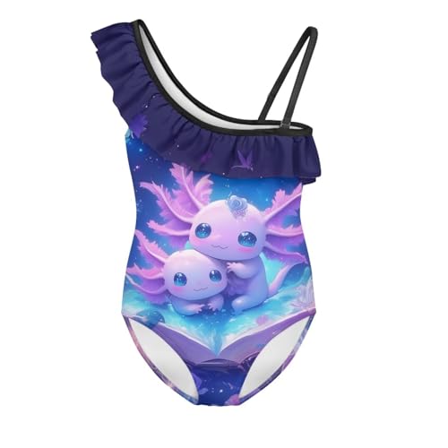 Image of Yzaoxia Girls Swimsuits One Piece Bathing Suit Sleeveless Gymnastics Swimwear for Kids 3-14Y