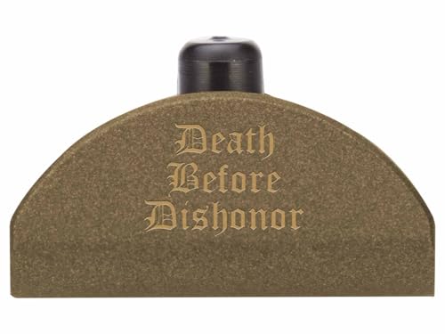NDZ Performance Grip Plug for Glock Gen 4-5 – Heavyweight Brass – Fits G17 G19 G22 G23 G31 G34 G45 G47 – Cerakote Burnt Bronze Finish, Death Before Dishonor – Made in USA