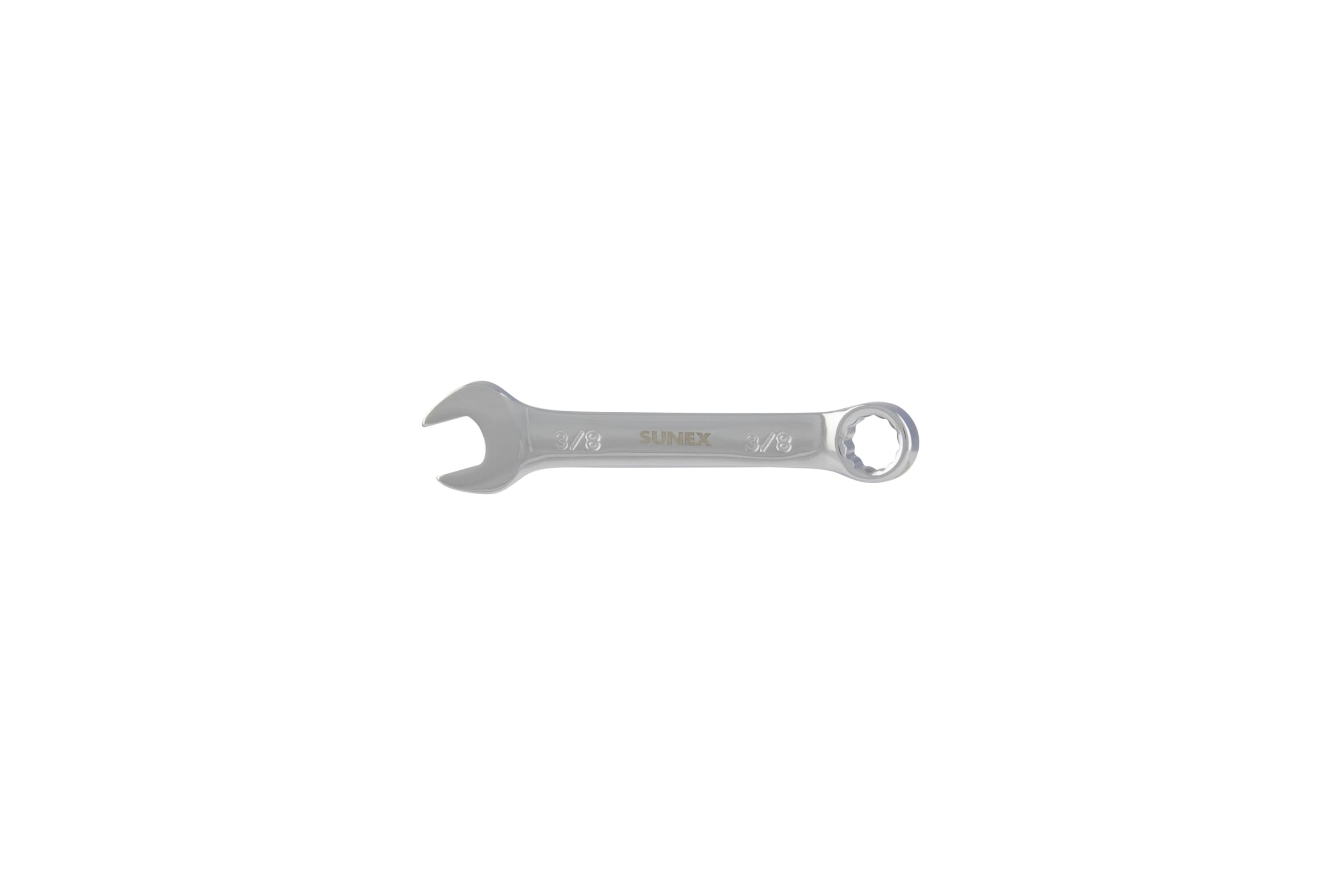 Sunex 993012 3/8" Fully Polished Stubby Combination Wrench