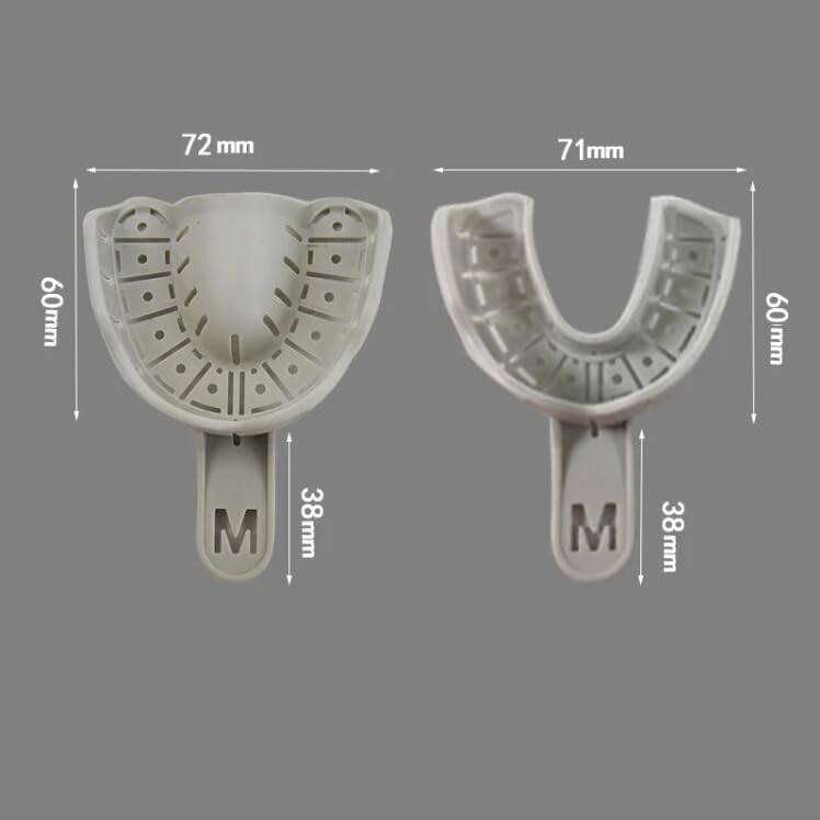 S&Dent Autoclavable 135? (275?) Impression Tray with Rim Lock 5 SETS = 10PCS Medium & (Upper + Lower)