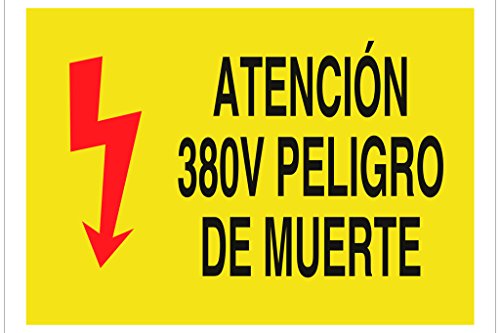 Plimpo Señal Poliestireno 297X210 Atención 380V Peligro De Muerte En Oferta Cofan A403Pl297210 Señal Poliestireno, 297 X 210 Mm