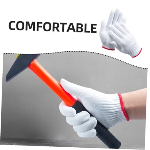Guantes de trabajo de nailon antideslizantes con hilo de algodón grueso 3