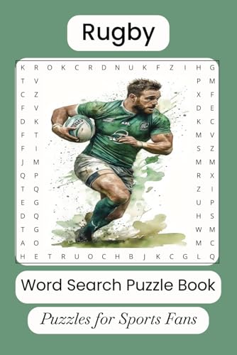 Rugby Word Search Puzzle Book: Rugby, World Rugby, Rugby Union and more, 6x9 inches, 112 pages, 50+ puzzles, Gift for Vacation, Holidays & Free Time