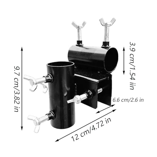 Support de parasol à serrage pour balustrade et balcon en acier inoxydable ajustable