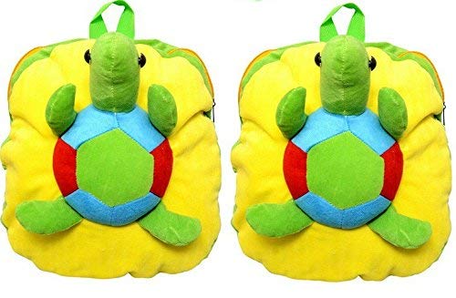 Blue Tree Soft Material School Bag for Kids Plush Backpack Cartoon Toy | Childrens Gifts Boy/Girl/Baby/ Decor School Bag for Kids(Age 2 to 6 Year) (Tortoise)