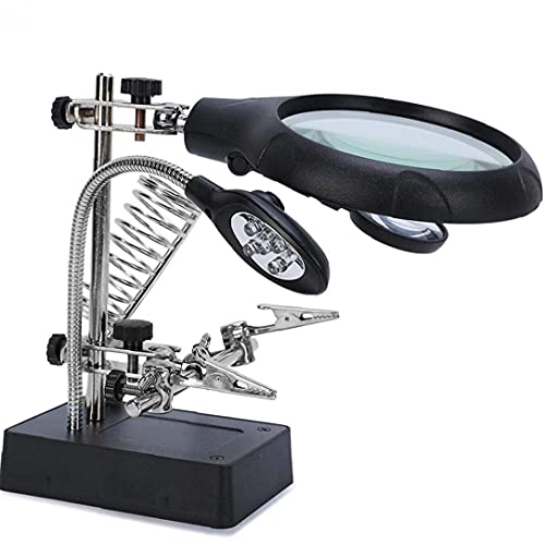 Desktop Lassen Vergrootglas Helping Hand Alligator Clamp Stand voor Soldeering Montage Reparatie Modellering - Afbeelding 8