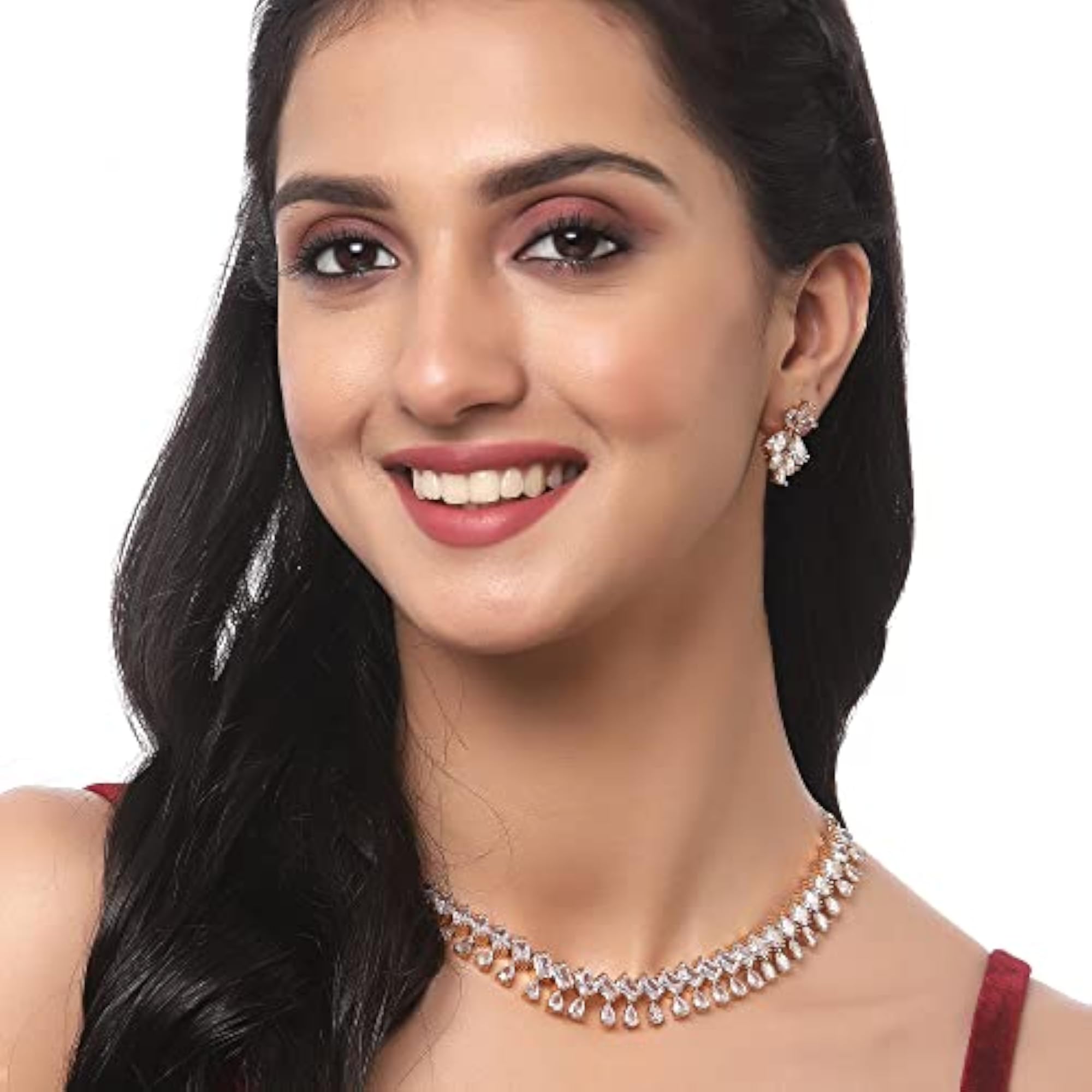 American Diamond Studded Necklace Set
