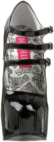 Bordello By Pleaser Women's Teeze-05 Platform Pump,Black Patent,10 M US | Image 1