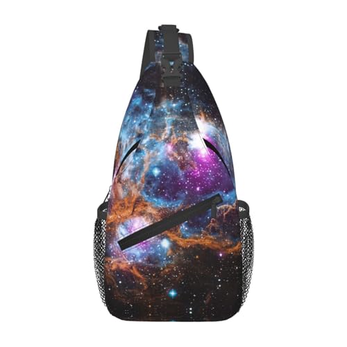Bolso tipo bandolera Universo Galaxia para senderismo miniatura 1