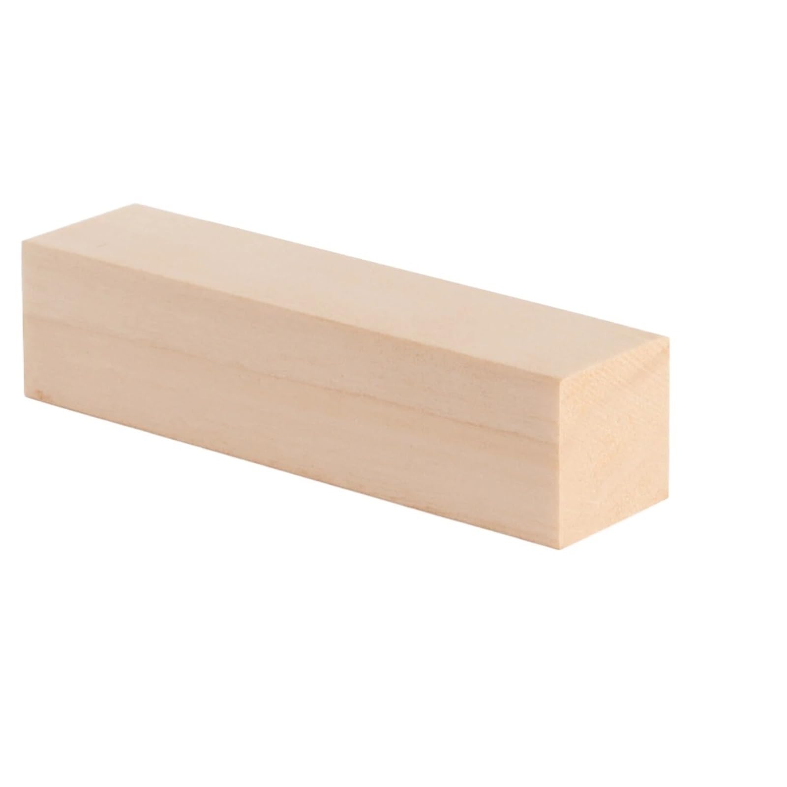 MRVAKDYDI Basswood Carving Blocks, Basswood Carving Blocks Unfinished Natural Solid Wood Portable Multiple Sizes & Qty(1pcs)
