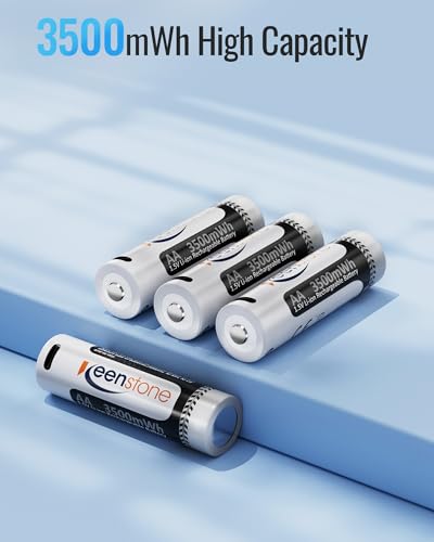 4 Batterie Ricaricabili AA – Alcaline 800 MAh 1.5V, Nuove, Senza Marca