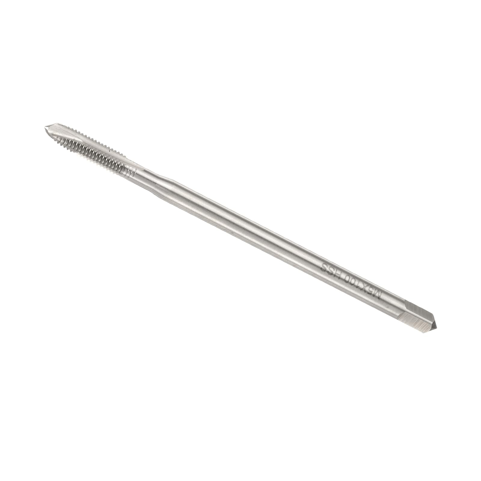QUARKZMAN Maschio per filettatura a spirale metrica M5 x 0.8 H2, 100mm (4") Maschio per filettatura extra lungo, Utensile per filettatura a vite, Punte per filettatura a macchina