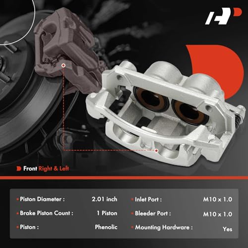 A-Premium Disc Brake Caliper Assembly with Bracket Compatible with Select Dodge Models - Dakota 2003-2004 - Front Left Driver Side by A-Premium - Image 2