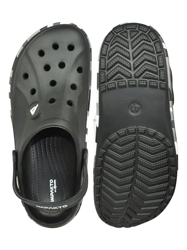 Image of Impakto by Ajanta Men's Classic Ultra Soft Clogs /Sandals with Adjustable Back Strap for Adult| Comfortable & Lightweight| Stylish & Anti-Skid|Indoor & Outdoor Waterproof Casual Mules Gents /Boys