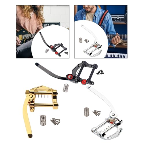 Image of CALANDIS Tailpiece Tremolo Electric Guitar Bridge for Electric Guitar SG ES335 LP etc Golden | Bridges | Guitar Parts | Parts & Accessories | Guitars & Basses