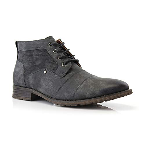 Image of Ferro Aldo Men's Ankle Boots | Lace-Up Cap Toe Chukka Style Dress Boot | Casual Fashion for Work