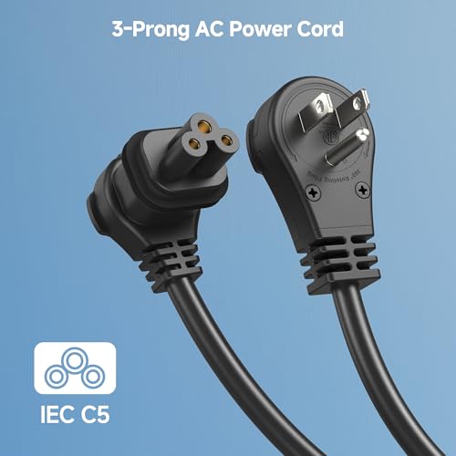 Cable Matters Replacement Power Cable for Starlink WiFi Router Gen2 with 360 Degree Rotating Flat Plug (3 Prong Power Cord for Starlink Router V2) in Black - 6ft / 1.8m by Cable Matters - Used condition - Image 4