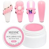 MIZHSE Rosa Farben Polygel Nagelverlängerung Gel Starter Set Klebt Nicht an Den Händen, Solid Polygel Farben Aufbaugel Gel Nägel, Builder Gel für Nägel Polygel, Extension Gel Nagel Verlangerung 15g