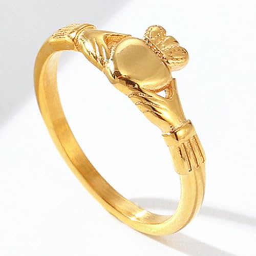 Jude Jewelers Stainless Steel Heart Claddagh Style Wedding Statement Promise Valentines Ring3