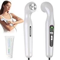 Tragbares Ultraschallgerät für Schmerztherapie & Arthrose - Ultraschall - Massagegerät für Zuhause mit CPU-Steuerung gegen Gelenk, Muskel & Rückenschmerzen (inkl. Adapter & Kopplungsgel)