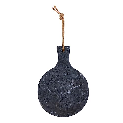 Tabla de Cortar de Mármol con Mango - Tabla para Quesos y Charcutería Negra para Cocina miniatura 1