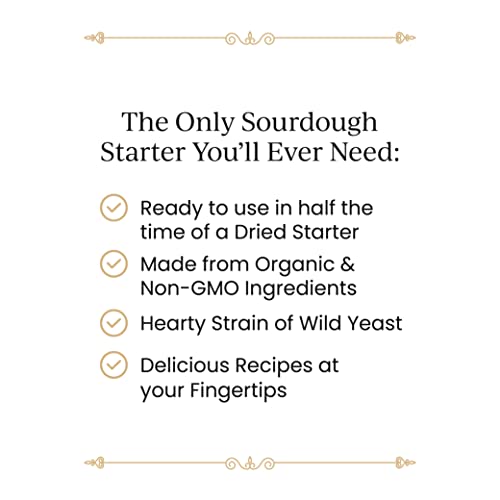 Breadtopia Sourdough Starter Live | Non-Gmo, Heirloom, & Organic | Our Sour Dough Starter Is Active & Ready To Go | Sourdough Starters For Home Made Bread Sourdough | Easy To Use Bread Starter Culture #TOP2