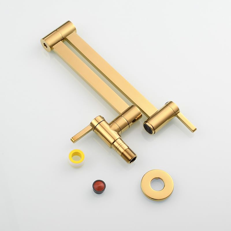 Robinet mural de cuisine anti éclaboussures avec pistolet pliable - 6