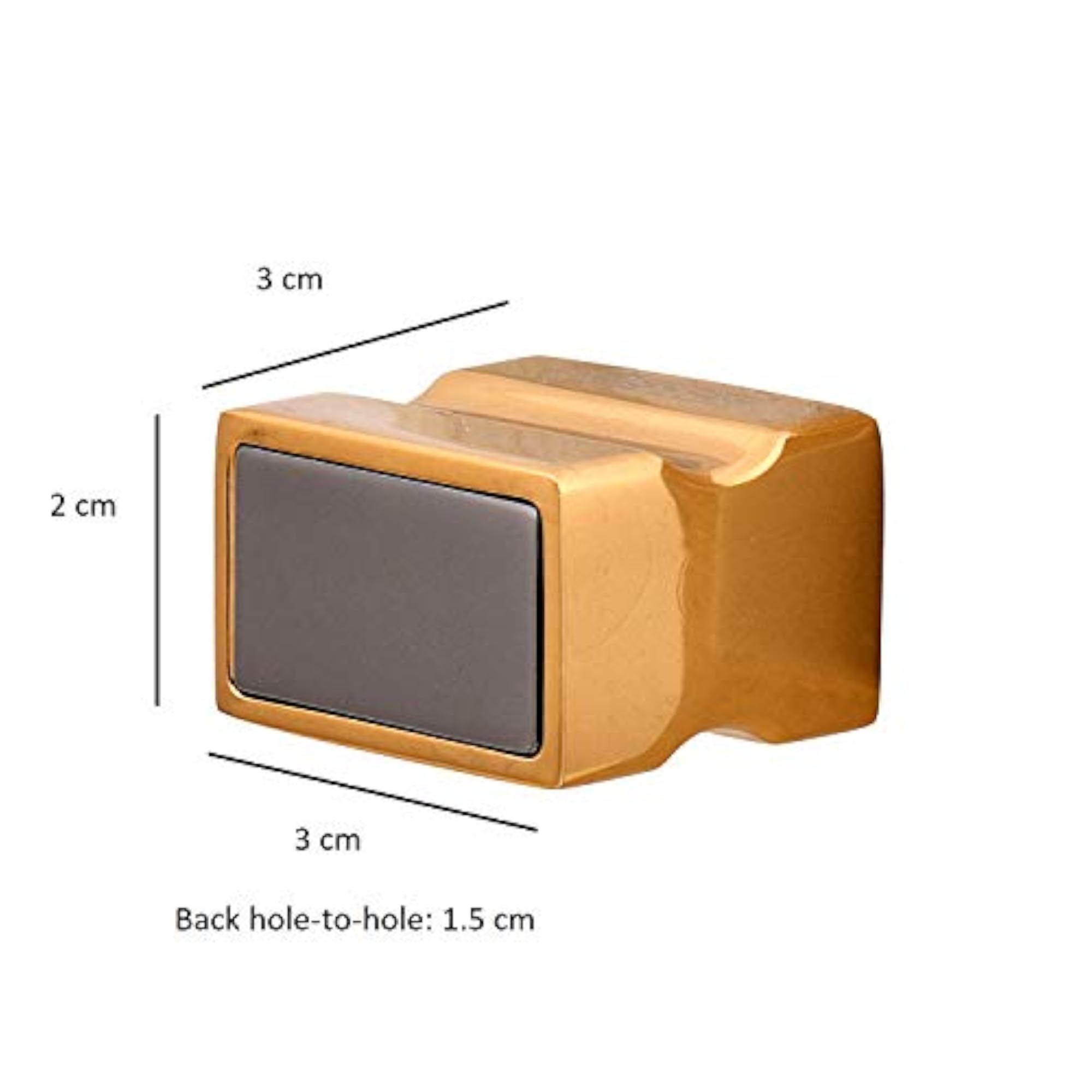 Decorative Metal Rectangle Shape Knob for Drawers