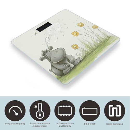 Báscula Digital para Baño Hippo and Dandelion 10.2 pulgadas miniatura 3