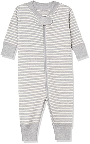 Moon and Back Kid's One Piece Footless Pajamas Sleepwear, Gray, ...