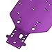 Hobbypark 04001 Metal Aluminum Chassis Plate for RC Electric 1/10 Redcat Volcano EPX Exceed Infinitive Rally Monster Truck Off Road Buggy Upgrade Parts (Purple)
