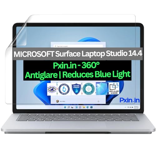 Image of Pxin Tablet Anti Bluelight and Anti Glare Screen Guard compatible with MICROSOFT Surface Laptop Studio 14.4 | BLUVLightblock Tech | Scratch Proof | Prevents bluelight | Eye Protection | No Dry Eyes