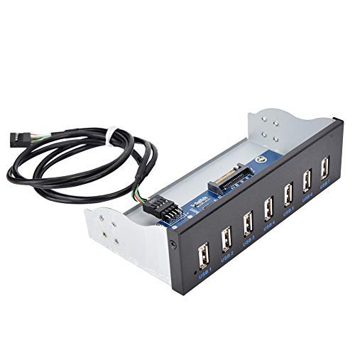 Concentrateur USB 7 ports Wendry panneau USB 2.0 pour transfert de données ultra haute vitesse