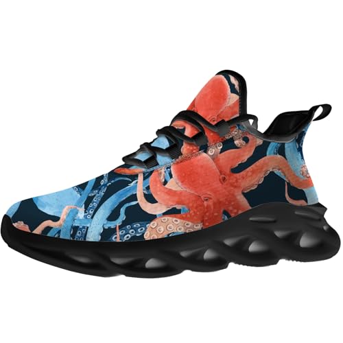 Men's Women's Octopus Shoes Fashion Sneakers Running Walking Tennis Shoes Gifts for Men Women