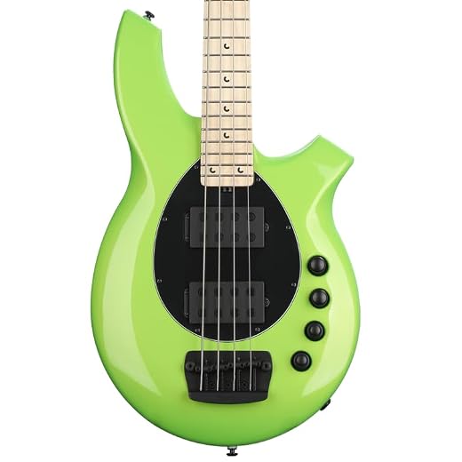 Ernie Ball Music Man Bongo 4HH Electric Bass Guitar - Mantis Green