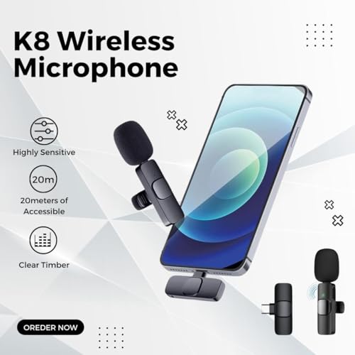 Image of SnapX1 L Vlogging Kit with Wireless Mic | 3-in-1 170cm Long Extendable Selfie Stick Tripod Stand with Bluetooth Remote + K8 Mic for YouTube, Reels & Vlogs (Android /iPhone)