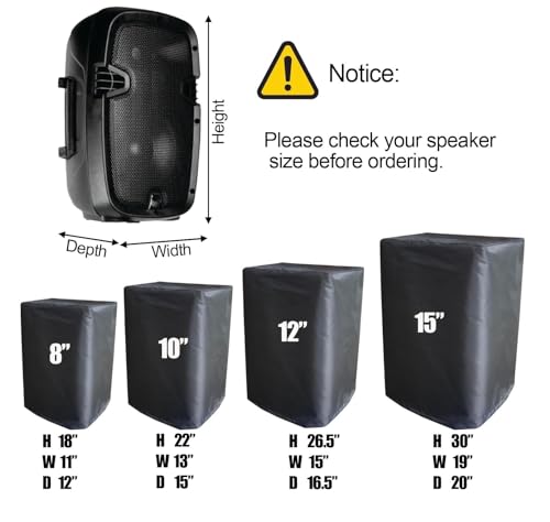 Image of ALASKA Speaker Dust Cover: Protect Your Speakers with Style and Durability. The Perfect Solution to Safeguard Your Audio Speakers Fits Most Speakers (Blueblack- Size 10 Inch)