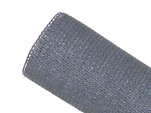 MAILLESTORE Brise-Vue 90% - Gris Clair - 190gr/m² - Kit de Fixation Offert - sans Boutonnières 1m x 3m