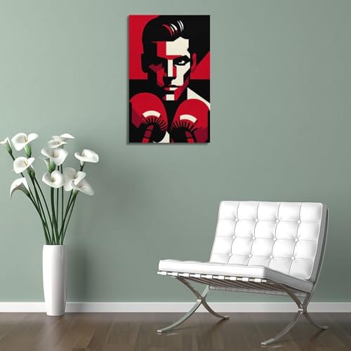 Poster géométrique abstrait WIZIGM cadre inclus pour habiller un mur vide