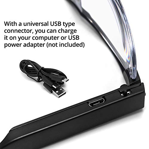 Qwork CA4151 Magnifying Glasses With Led Light Usb Rechargeable thumb #2