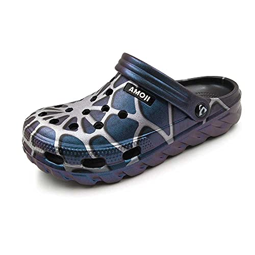 Amoji Unisex Garden Clogs Gardening Shoes AA1521 6 Women/5 Men 1521-black