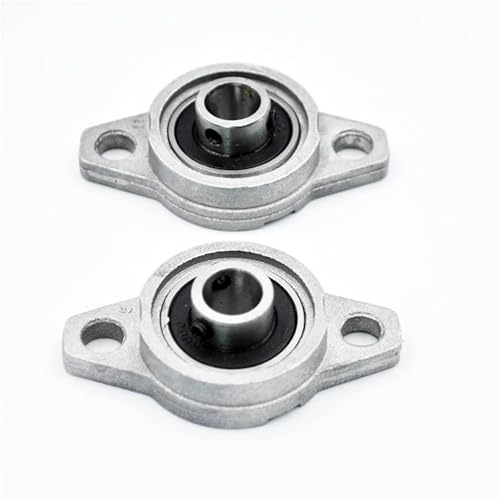 Roulement à semelle KFL000 10 mm en zinc avec boîtier miniature pour guidage d'axe | Lot de 10