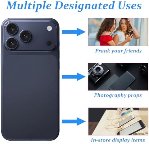 Fake Phone Dummy Prop Phone, Black Screen DecoyPhone PearPhone Non-WorkingPhone, DisplayPhone Look Like Real Phone 17 Pro, Blue - 2