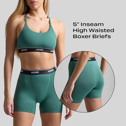 Woxer Womens Baller 5" High Waisted Boy Shorts Underwear – Seamless Boxer Briefs, Boyshort Panties, No Show Women’s Boxers2
