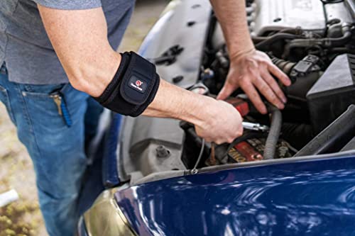 Thera Point Acupressure Tennis Elbow Brace With Acupressure Point For Tendonitis - Relief For Men & Women With Golfer's Elbow - Comfortable Sleeve For Golf Elbow Treatment #TOP2