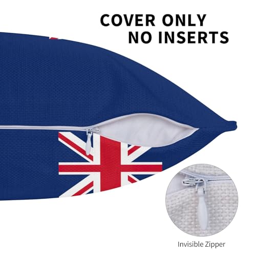Housses de coussin drapeau Turques-et-Caïques en lin lavable pour canapé - 6