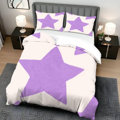 Parure de lit 3 pièces anti-plis en polyester doux 210 x 210 cm - 6