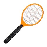 Relaxdays 1 x elektrische Fliegenklatsche, ohne chemische Stoffe, gegen Fliegen, Mücken & Moskitos, Fly Swatter, orange