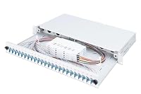DIGITUS LWL Spleißbox 24 Kupplungen - LC - OS2 - 1HE 19-Zoll - Multi-Mode Duplex - Mit Spleiß-Kassette - Rack-Einbau – Ansicht 7