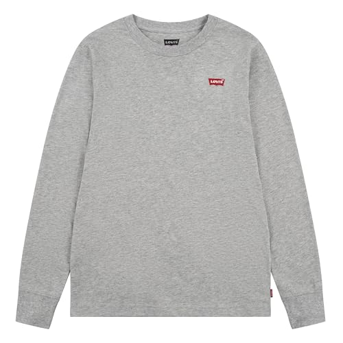 Levi's Kids Lvb L/S Batwing Chesthit Tee Garçon Grey Heather 12 Ans